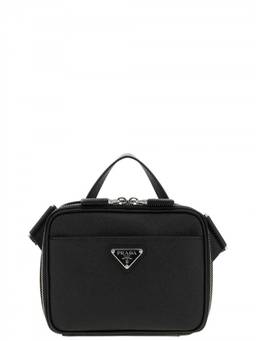 PRADA - Black Logo Mini Crossbody Bag