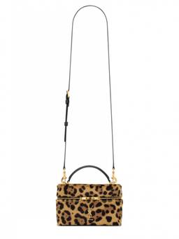 Saint Laurent - Leopard Print Gaby Vanity Mini Crossbody Bag