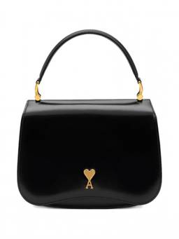 AMI Paris - Black Glazed Satchel