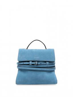 Moschino - Blue Tie Me Mini Satchel