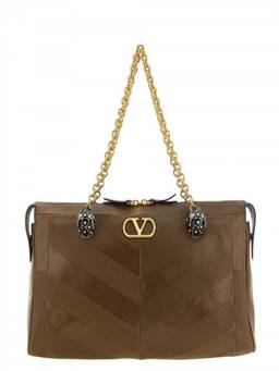 Valentino Garavani - Brown Panthea Medium Shoulder Bag