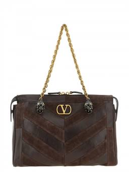 Valentino Garavani - Brown Panthea Medium Shoulder Bag