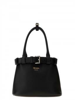 PRADA - Black Buckle Small Satchel