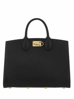Ferragamo - Black Studio Medium Satchel