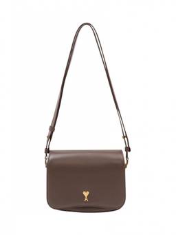 AMI Paris - Brown Logo Small Crossbody Bag