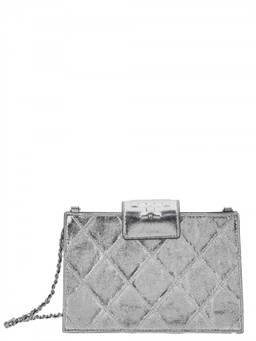 TORY BURCH - Silver Fleming Mini Crossbody Bag