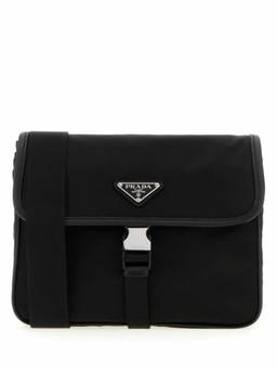 PRADA - Black Logo Crossbody Bag