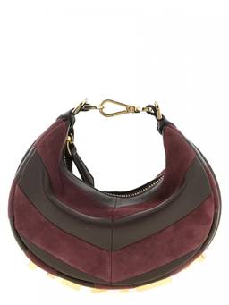 Fendi - Maroon Fendigraphy Mini Crossbody Bag