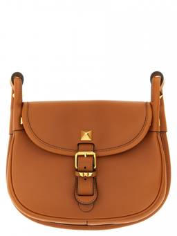 Valentino Garavani - Brown Flaneuse Small Shoulder Bag