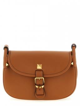 Valentino Garavani - Brown Flaneuse Medium Shoulder Bag