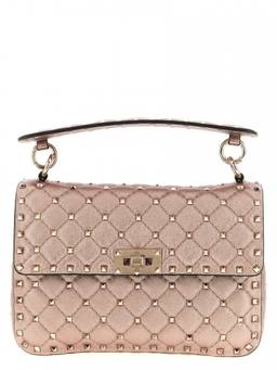 Valentino Garavani - Pink Rockstud Spike Shoulder Bag