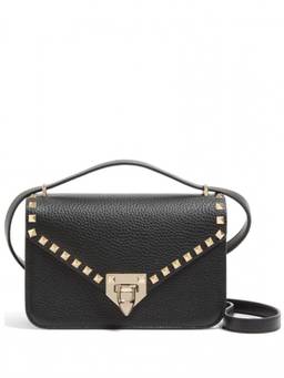 Valentino Garavani - Black Rockstud Small Shoulder Bag