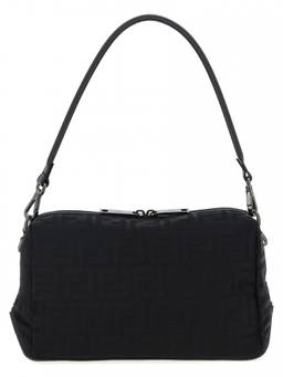 Fendi - Black Squared Ff Medium Crossbody Bag