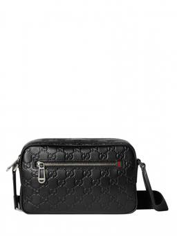 Gucci - Black Gg Emblem Small Crossbody Bag