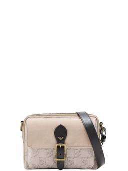 EMPORIO ARMANI - Beige Monogram Small Crossbody Bag