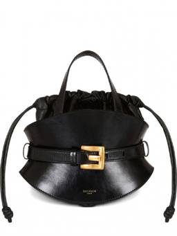 BALMAIN - Black Shuffle Mini Satchel