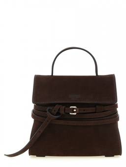 Moschino - Dark Brown Tie Me Satchel