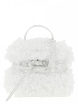 Moschino - White Tie Me Small Satchel