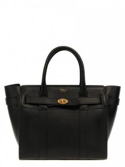 Mulberry - Black Small Zipped Bayswater Satchel