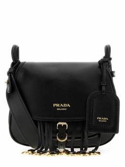 PRADA - Black Logo Mini Crossbody Bag