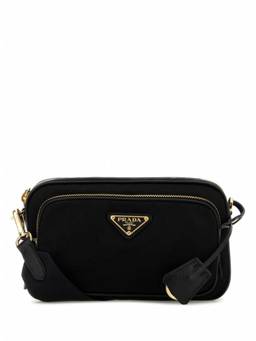 PRADA - Black Logo Mini Crossbody Bag