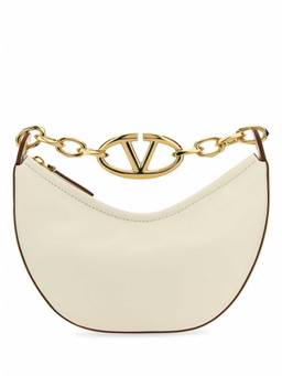 Valentino Garavani - White Mini Vlogo Moon Shoulder Bag