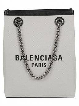 Balenciaga - Beige Logo Satchel