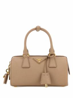 PRADA - Light Brown Logo Mini Satchel