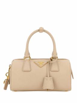 PRADA - Beige Logo Mini Satchel