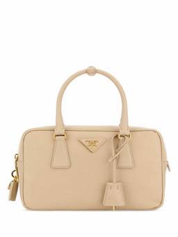 PRADA - Light Brown Logo Small Satchel
