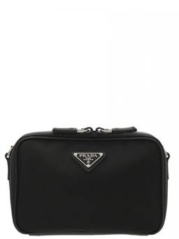 PRADA - Black Logo Crossbody Bag