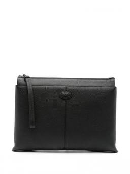 TOD'S - Black Leather Clutch