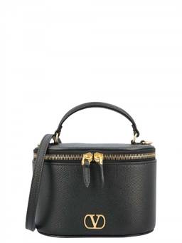 Valentino Garavani - Black VLogo Vanity Mini Crossbody Bag