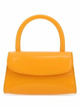 BY FAR - Orange Leather Mini Satchel