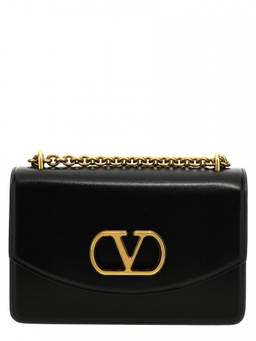 Valentino Garavani - Black Vain Shoulder Bag