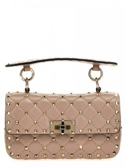 Valentino Garavani - Pink Rockstud Spike Shoulder Bag