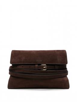 Moschino - Brown Tie Me Medium Crossbody Bag