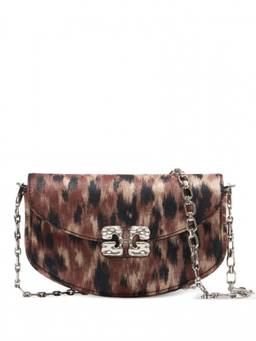 Ganni - Leopard Print Lulu Mini Crossbody Bag