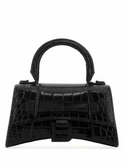 Balenciaga - Black Hourglass Mini Satchel Bag