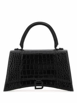 Balenciaga - Black Hourglass Satchel Bag