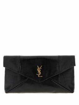 Saint Laurent - Black Logo Clutch