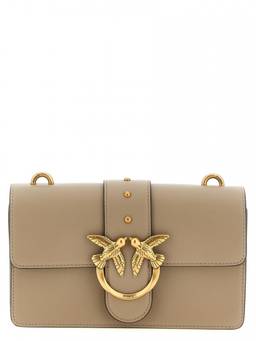 Pinko - Beige Love One Medium Crossbody Bag