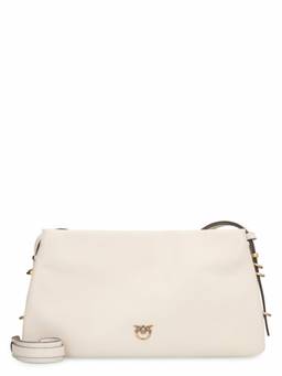 Pinko - White Logo Large Crossbody Bag