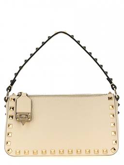 Valentino Garavani - Off White Rockstud Small Shoulder Bag