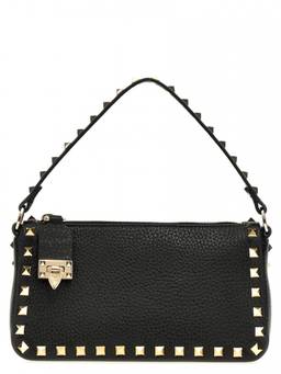 Valentino Garavani - Black Rockstud Small Shoulder Bag