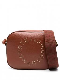 Stella McCartney - Brown Logo Camera Crossbody Bag