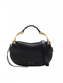 Alexander McQueen - Black Wishbone Mini Shoulder Bag