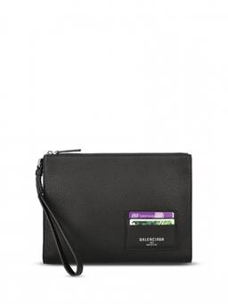 Balenciaga - Black Logo Clutch