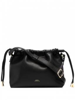 A.P.C. - Black Logo Crossbody Bag