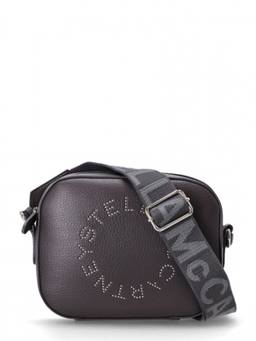 Stella McCartney - Dark Grey Logo Crossbody Bag